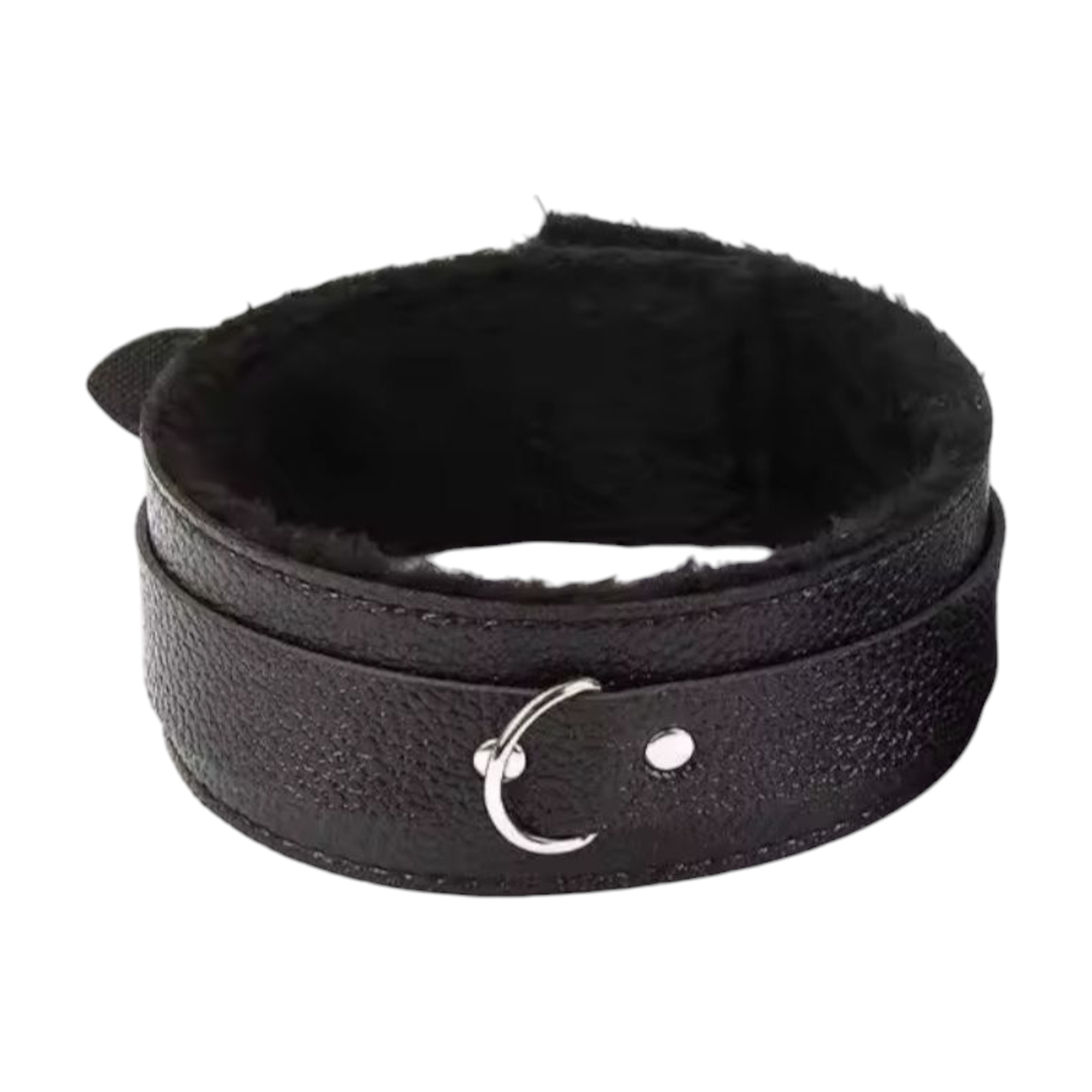 БДСМ нашийник «Soft hugs», колір чорний, фото 1