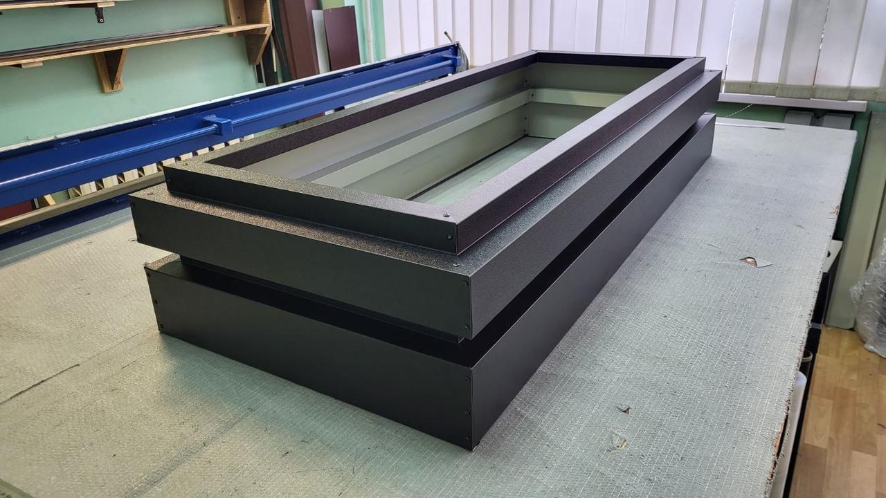 Клумба  металева  для кладовища Надгробок ( Довжина 1450мм Ширина 580мм висота 280мм  ), фото 1