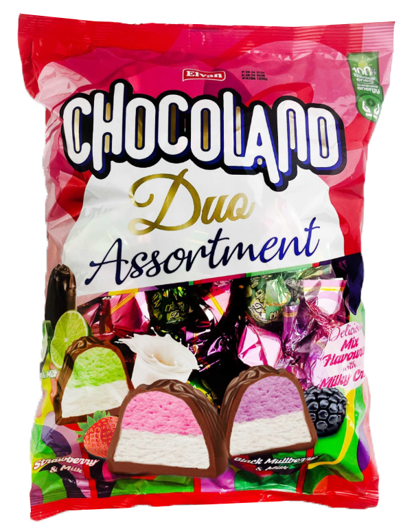 Шоколадні цукерки з мармеладною начинкою CHOCOLAND MIX 1кг ТМ Elvan