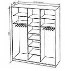 Шафа купе Тачки Шок Драйв, дитяча шафа купе 2/3/4 двері, шафа для одягу фотодрук, фото 4