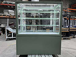 Вітрина кондитерська, оливкова, куб