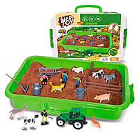 Набір дитячий з кінетичним піском Ферма Хіт продажу!