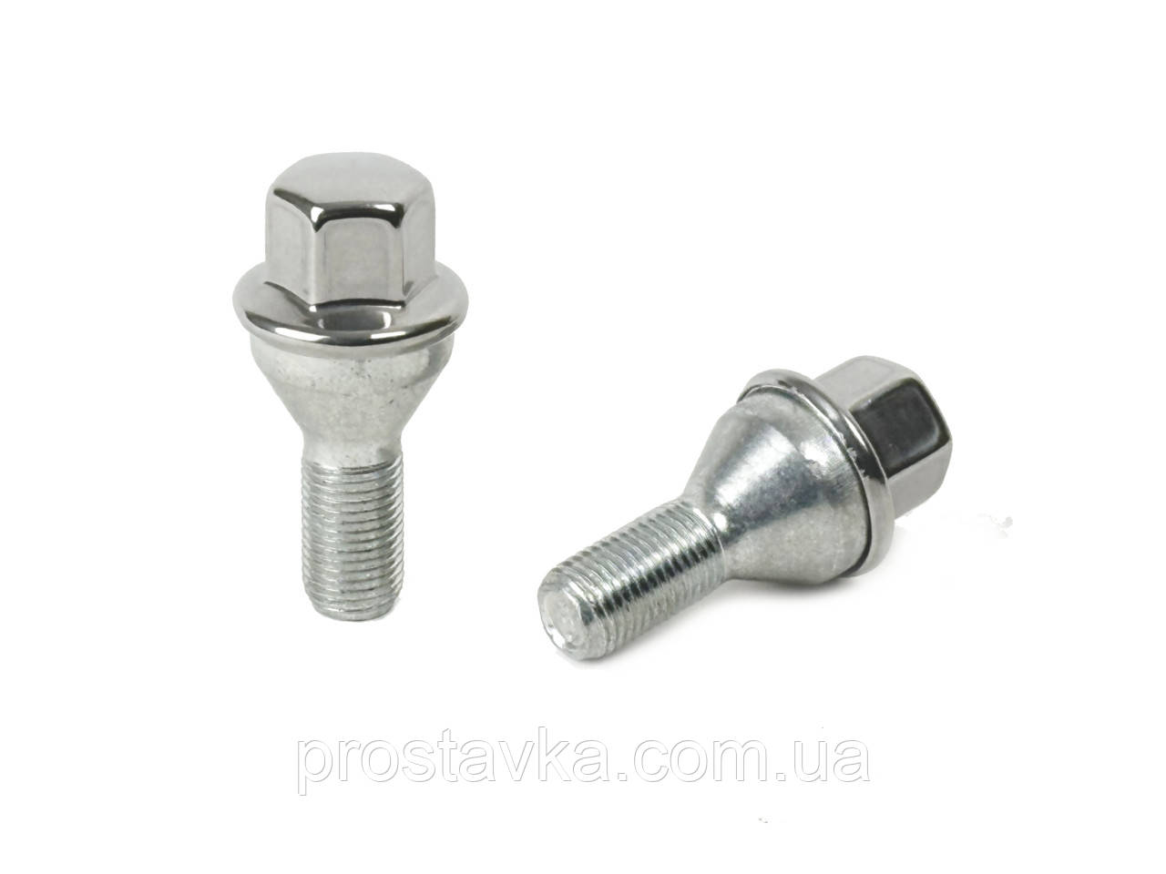 Болт FARAD | Болт M12x1.25x22 Конус Цинк Ключ 17 (Нержавіючий ковпачок), фото 1