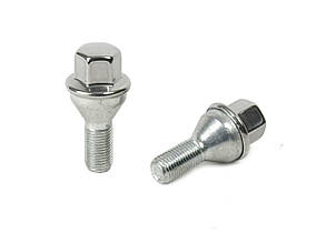 Болт FARAD | Болт M12x1.25x22 Конус Цинк Ключ 17 (Нержавіючий ковпачок)