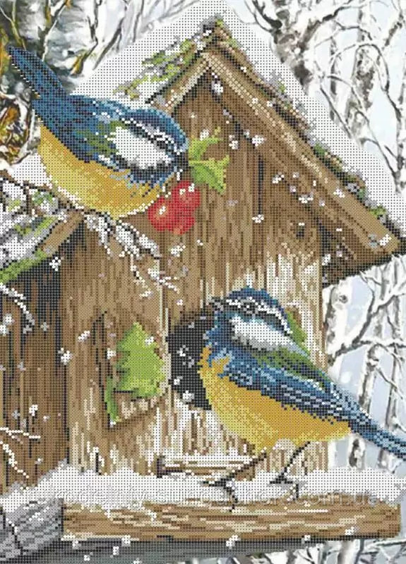 Схема для вишивання бісером ТМ Acorns Зимові птахи А3-К-359, фото 1