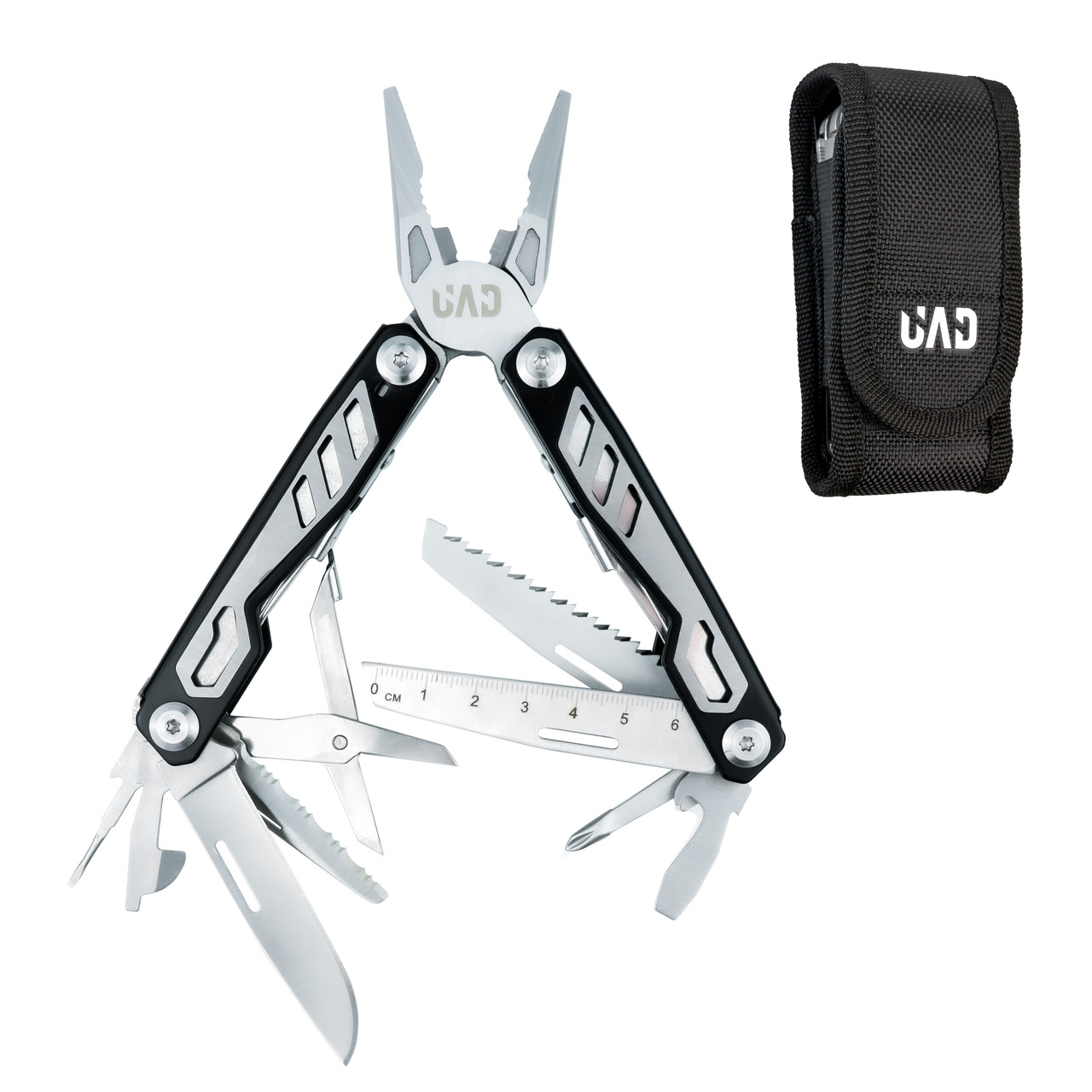 Мультитул UAD BlackPhantom 11 інструментів сталевих чорний Чорний