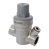 Регулятор (редуктор) зниження тиску води 1/2" під манометр (5.5-1 bar) для систем крапельного поливу, фото 2