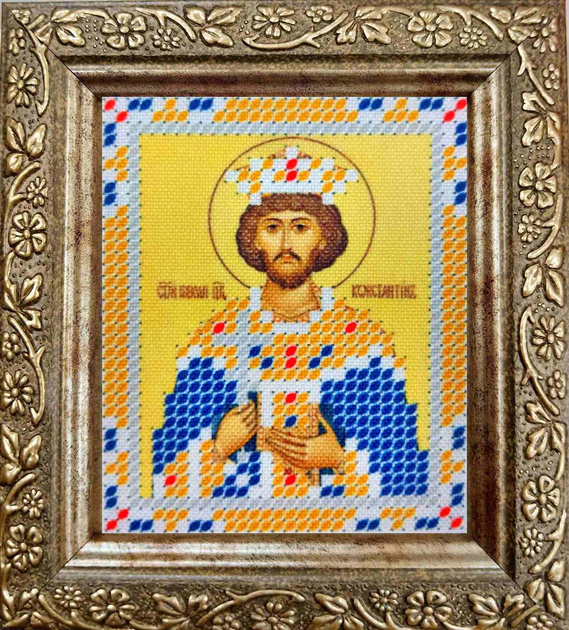 Набір для вишивання бісером ArtWork ікона Святий Костянтин НВТ 7090 6х7см з рамкою в комплекті