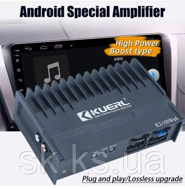 Junsun DSP Автомобільний аудіопроцесор Android Радіо Стереопідсилювач HIFI Динаміки покращують саб