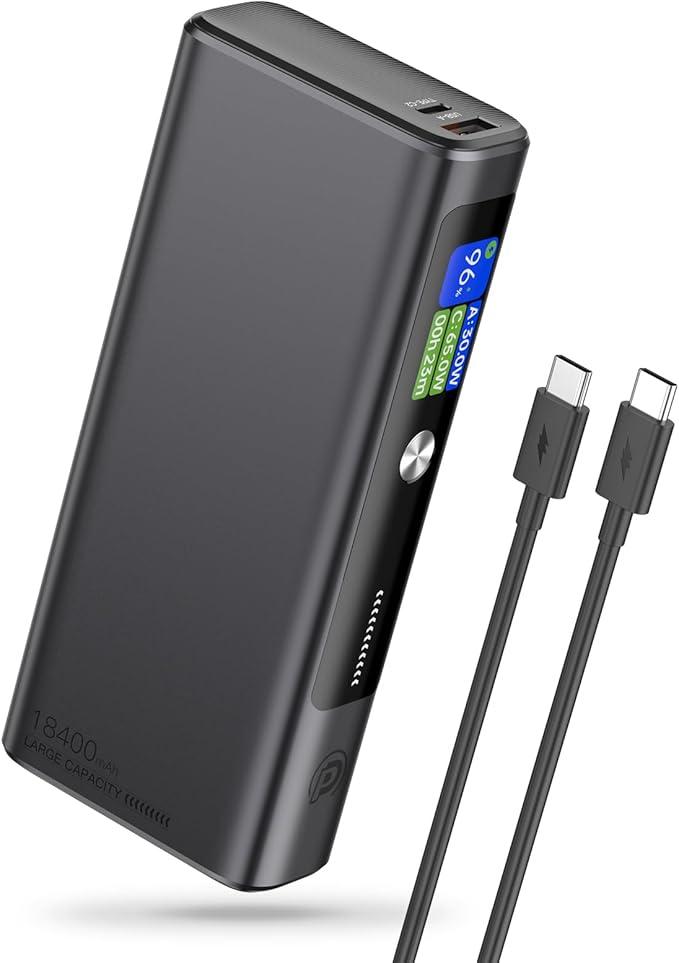 Power Bank 18400 мАг POWER-DD PRO - 130 Вт з 3 портами USB C PD