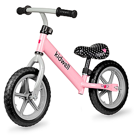 Біговел дитячий Kidwell Rebel pink (сталева рама, колеса Eva) Рожевий