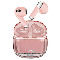Bluetooth-гарнітура Promate TransPods Pink