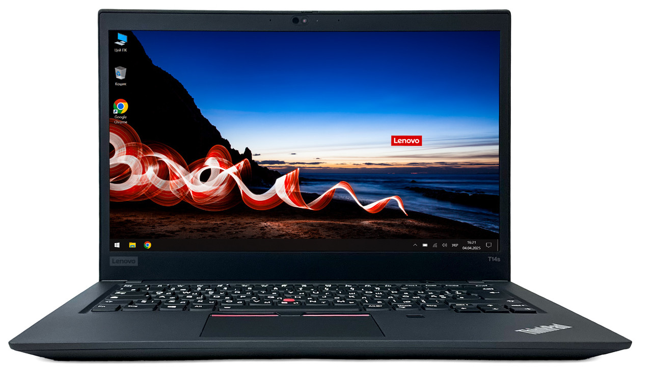 Ноутбук Lenovo ThinkPad T14s: Core i7-10610U / RAM 32 ГБ / SSD 512 ГБ / Intel UHD Graphics / 14" Multitouch