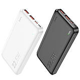 Універсальна Мобільна Батарея Power Bank Hoco J101 Astute 22.5W fully compatible 10000 mAh Колір Бiлий, фото 3