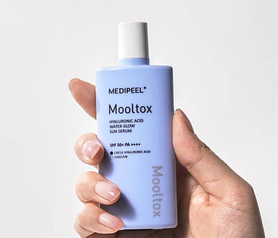 Сонцезахисна сироватка для обличчя Medi-Peel Hyaluronic Acid Mooltox Water Glow Sun Serum, 52 ml