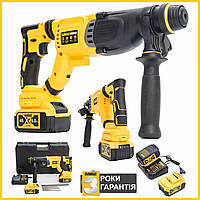 Безщітковий акумуляторний перфоратор DeWalt DCH133NT (48V, 6 AH) Трирежимний перфоратор Деволт із двома АКБ ij