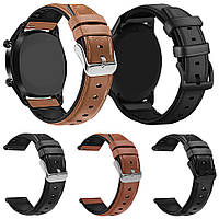 Ремешок для часов 22 мм кожа+силикон