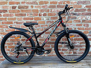 Велосипед Royal 27.5 DRIVE чорно-червоний 2024