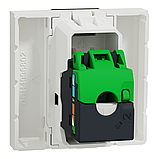 Розетка комп'ютерна RJ45 одинарна категорія 5 STP біла Unica New NU341318, фото 3