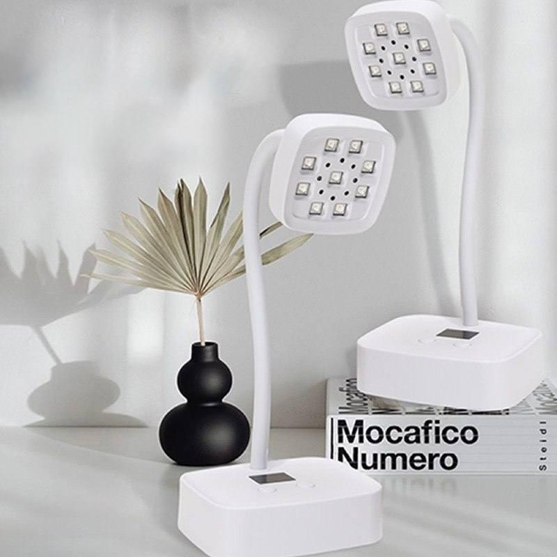 Лампа гнучка на акуммуляторі для сушіння нігтів UV+LED з дисплеєм потужністю 27 Вт