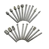 Набір з 20 борфрез шарошок по дереву для гравера дремеля бормашини dremel сталь HSS