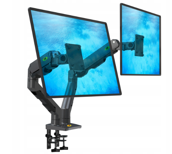 Кронштейн настільний для двох моніторів 27" 34" North Bayou G65  Навантаження до 32 кг