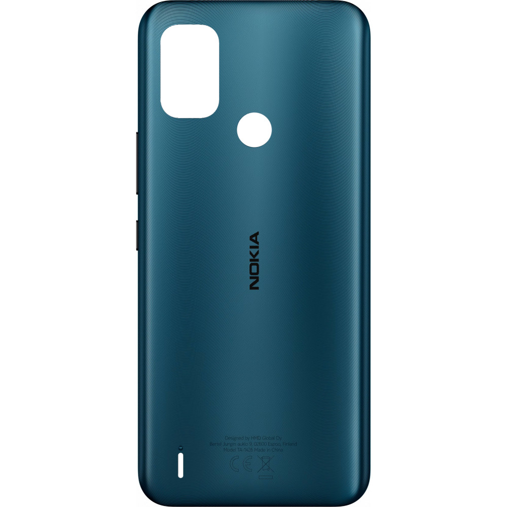 Задня кришка Nokia C21 Plus синя, Dark Cyan, оригінал PRC