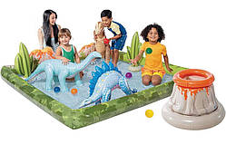 Надувний ігровий центр з фонтаном  INTEX 56132, дитячий ігровий басейн для дому