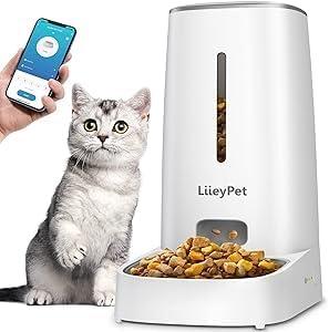 Автоматична годівниця для котів -дозатор корму LIIEYPET PTM-101 для сухого корму, Wi-Fi ,4 л. Уцінка, фото 1