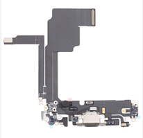 Шлейф для iPhone 15 Pro з роз'ємом зарядки, з мікрофонами, чорний, Black Titanium, оригінал PRC