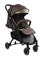 Прогулочная коляска детская JOY Vittoria с футкавером Коричневый льон