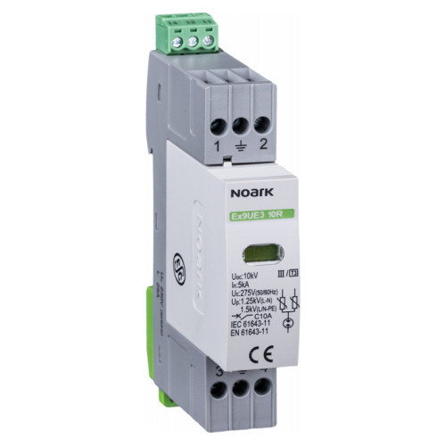 Обмежувач імпульсної перенапруги ОПН Ex9UE клас 3 (D) 10kA 1PN 275V AC plug-in технологія Noark 106858