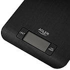 Кухонні ваги електронні Adler AD 3183 black — 5 кг, точність 1 г, скляна платформа, LCD-дисплей, фото 7