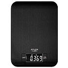 Кухонні ваги електронні Adler AD 3183 black — 5 кг, точність 1 г, скляна платформа, LCD-дисплей, фото 8
