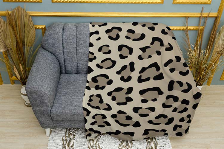 Плед «Леопард. Паттерн. Leopard. Pattern»