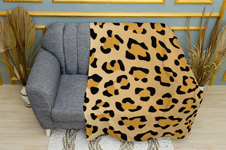 Плед «Леопард. Паттерн. Арт. Leopard. Pattern. Art»