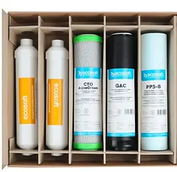Набір 5 картриджів для фільтра зворотного осмосу Ecosoft Absolute на 6 місяців (CHV5ECOABS)