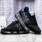 Стильні чоловічі кросівки Premiata молодіжні спортивні шкіряні брендові низькі кросівки преміата для спорту та відпочинку, фото 2