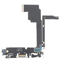 Шлейф для iPhone 15 Pro Max з роз'ємом зарядки, з мікрофонами, Natural Titanium, оригінал PRC