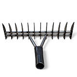 Граблі-аератор для газону 43 см - Граблі 12 зубів, виробництво Україна, фото 5