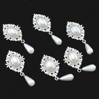 Міні декор перли срібло 2,5*5,5см (1шт)