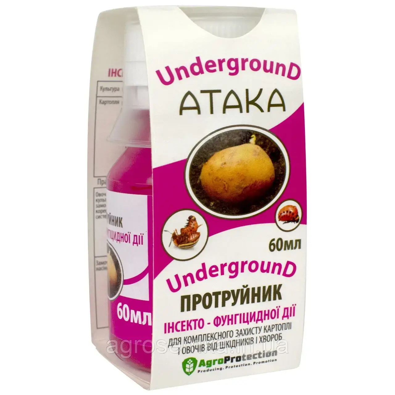 Інсекто-фунгіцидний протруйник Атака Underground 60 мл на 100 кг, фото 1