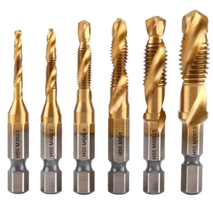 Набір свердел-мітчиків Duovite KST-9224 HSS 0.5-1.5 мм для нарізування різьблення 6шт 8567