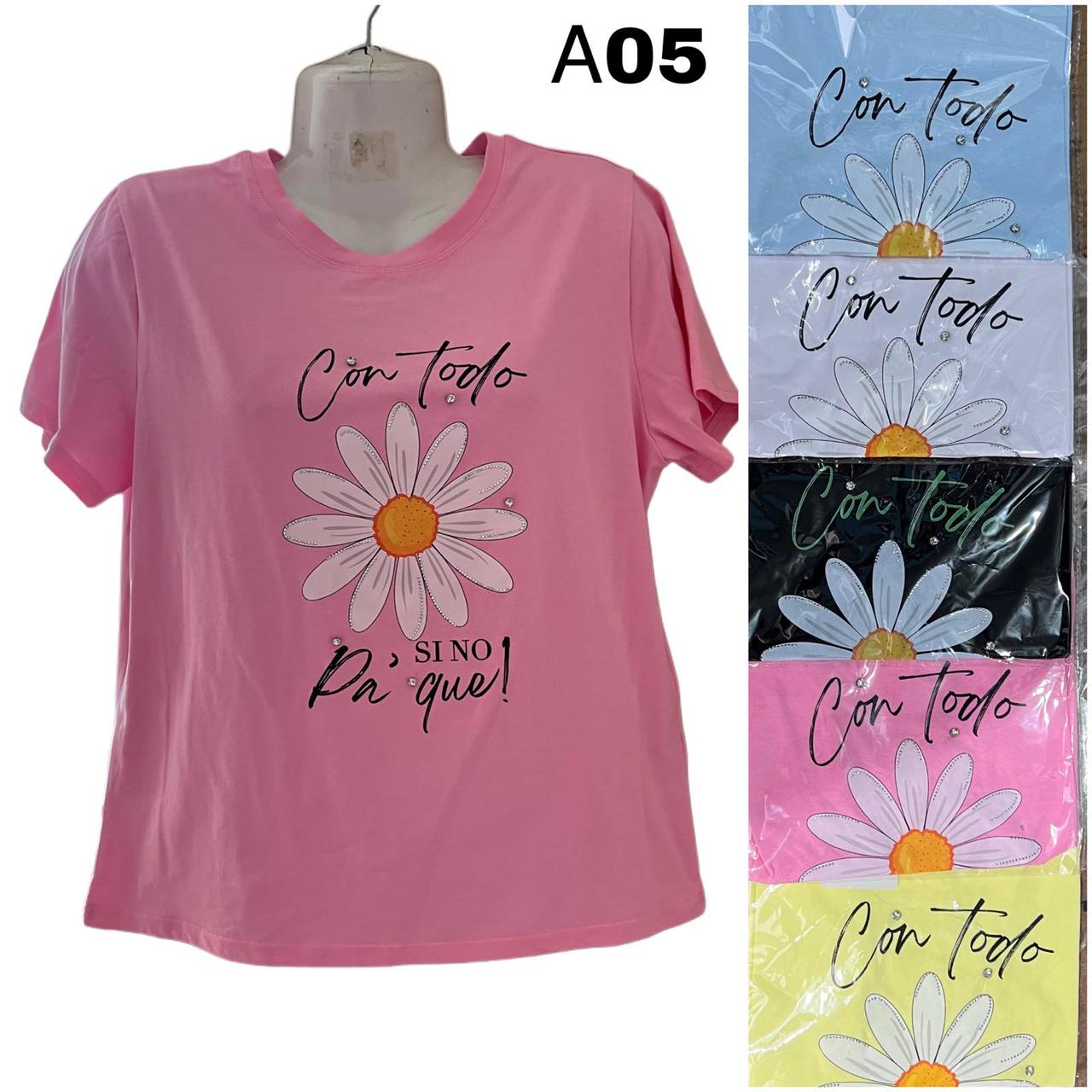 Жіноча футболка трикотаж розмір норма S-L (46-54) Мікс (від 6 шт.)