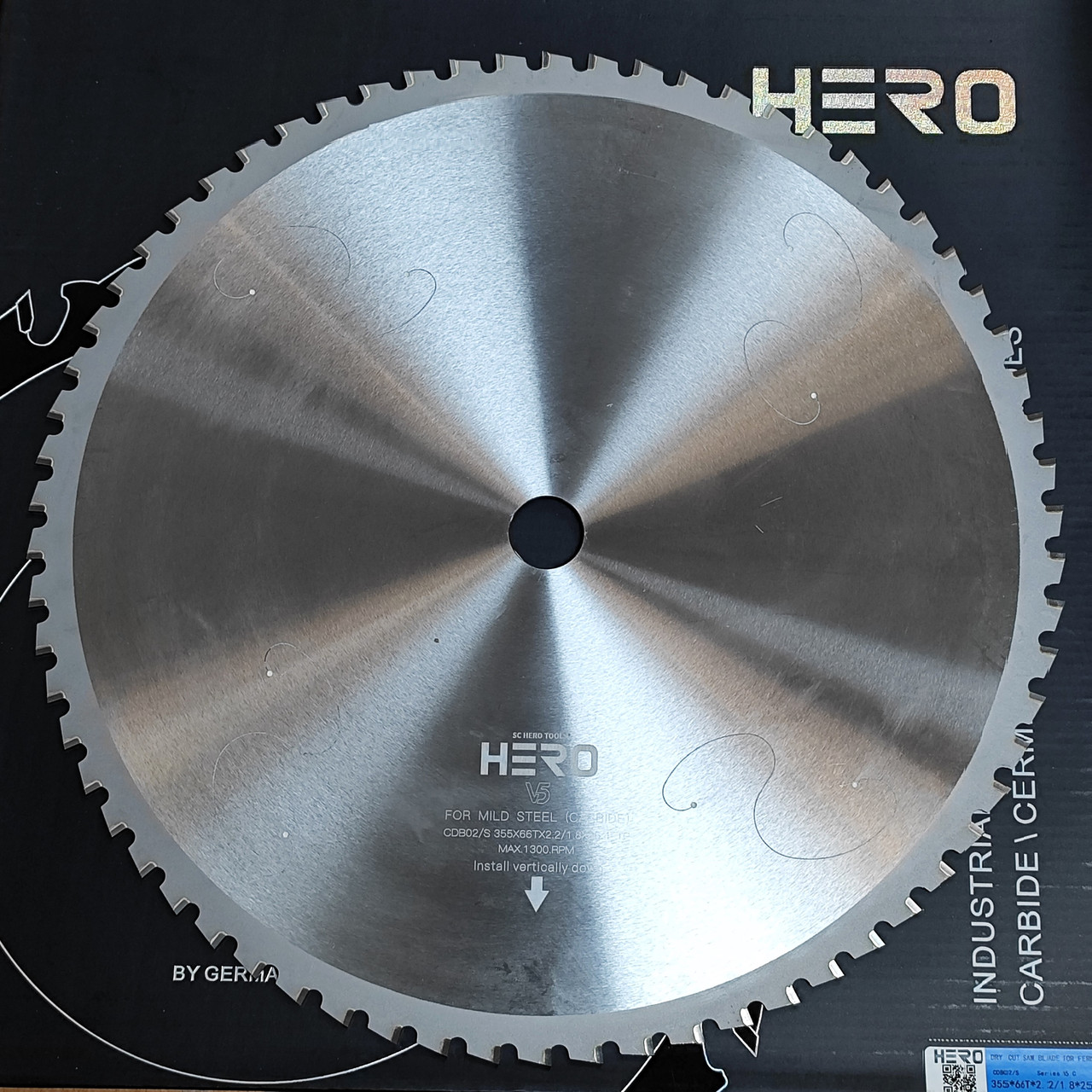 Пила дискова HERO 355x2.2x1,8х25,4 мм 66z Cermet для сталі, сухий різ 700-1500 об/хв