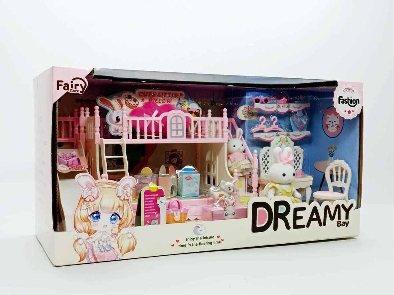 Флоксові зайці (5, 9 см) - Ігровий набір «Dreamy» з меблями та гіркою 6638