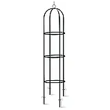 Садова колона опора для троянд квітів металева Пергола 200 см + 4 анкера Plonos 499201 Польща, фото 6