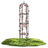 Садова колона опора для троянд квітів металева Пергола 200 см + 4 анкера Plonos 499201 Польща, фото 8