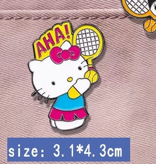 Комплект Міні броші піни Куромі з ракеткою, (4.5*3.8 см). піни, значки, піни, фото 1