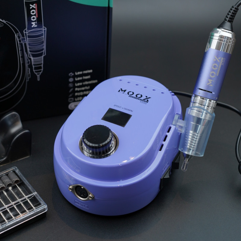 Фрезер для манікюру та педикюру MOOX X550 50000 об/хв, 70W, Purple, фото 1